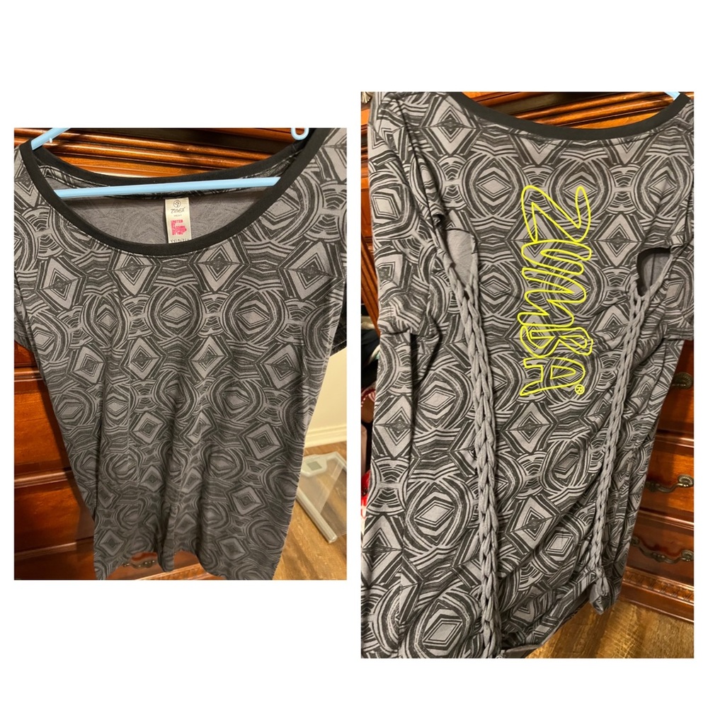 Zumba shirt w/braiding in the back size XXL $8